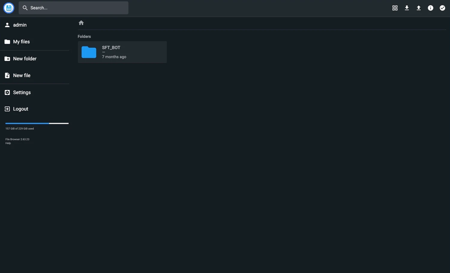 A simple door to my files.