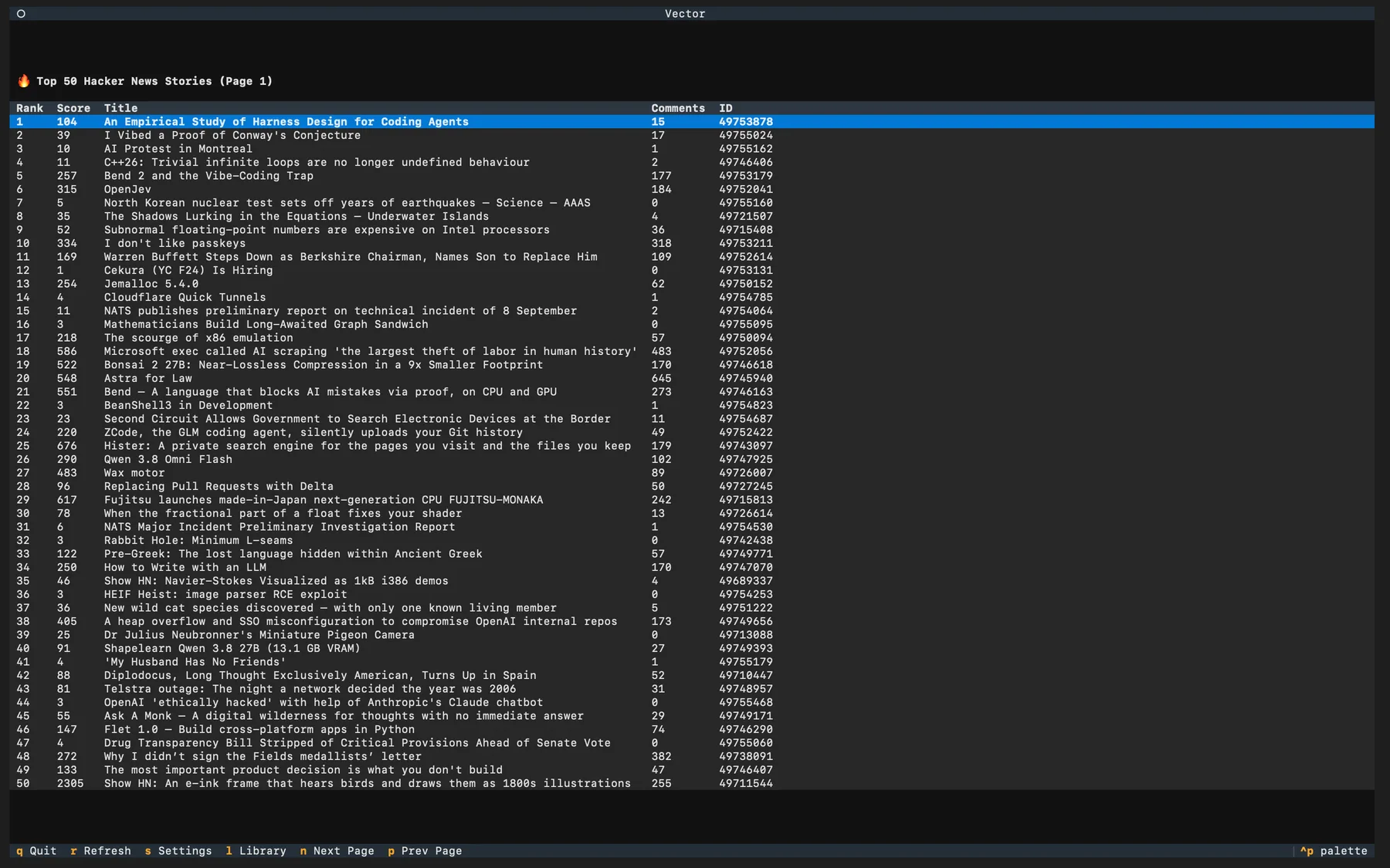 Vector — Terminal · AI
